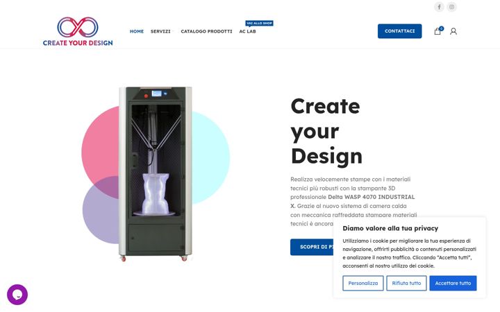 Screenshot of createyourdesign.it
