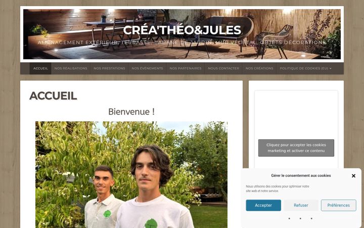 Screenshot of creatheo.fr