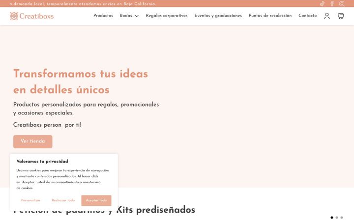Screenshot of creatiboxs.com