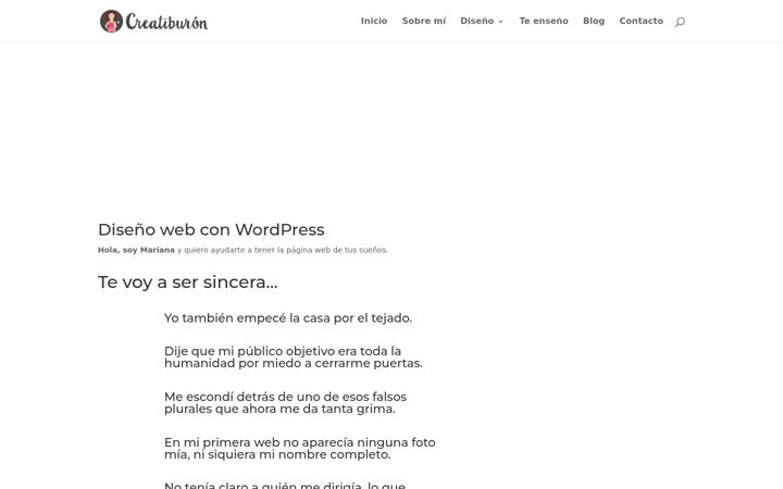 Screenshot of creatiburon.com