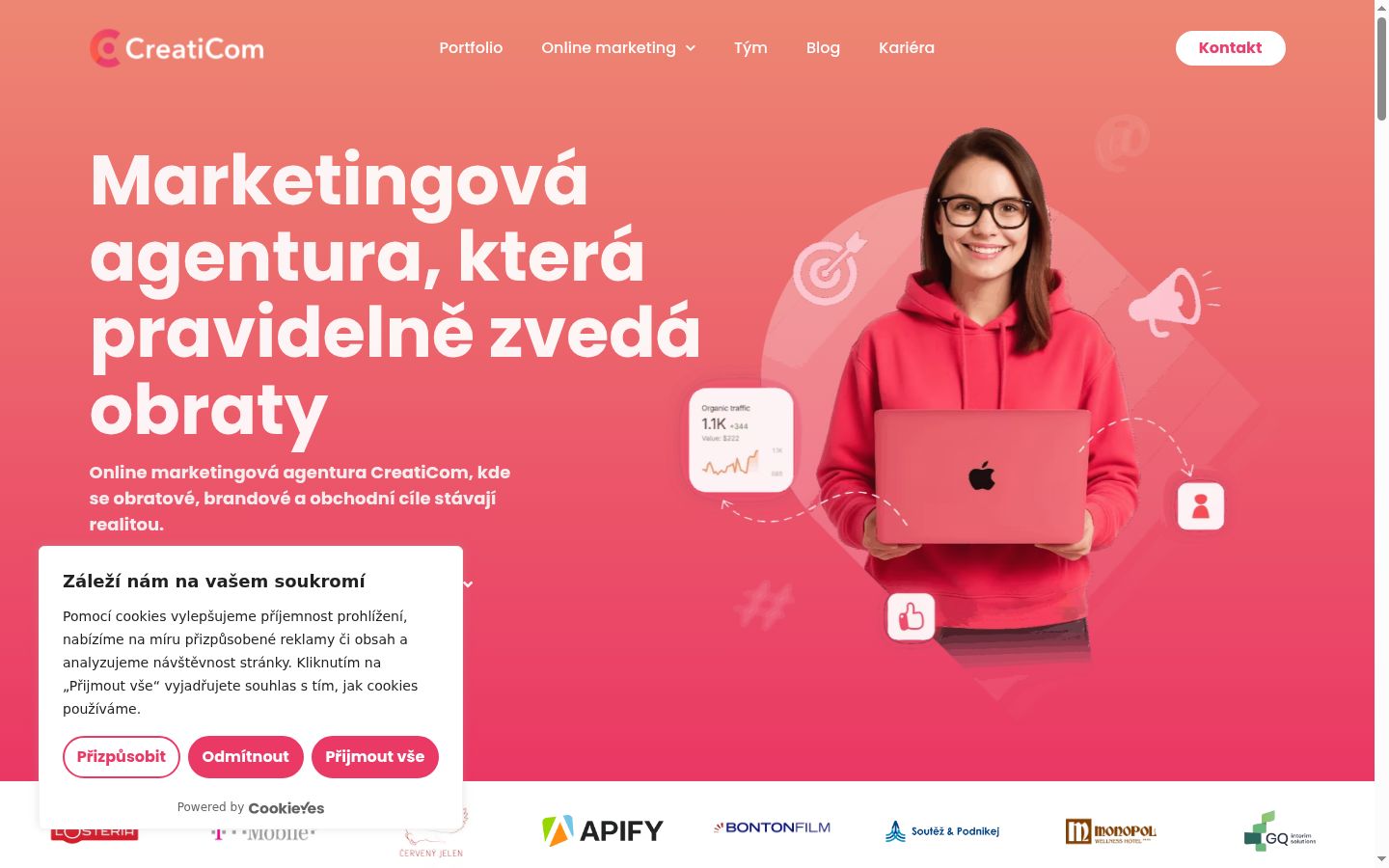 Screenshot van de toestemmingsbanner zoals getoond vóór enige interactie