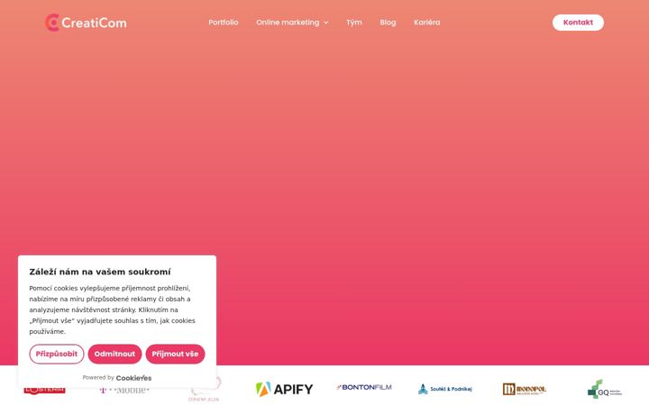 Screenshot stránky creaticom.cz