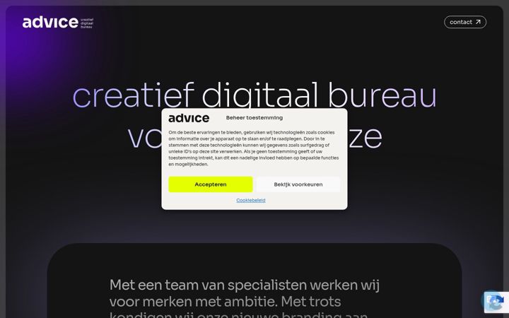 Screenshot of creatiefdigitaalbureau.nl