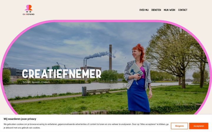 Screenshot of creatiefnemer.nl