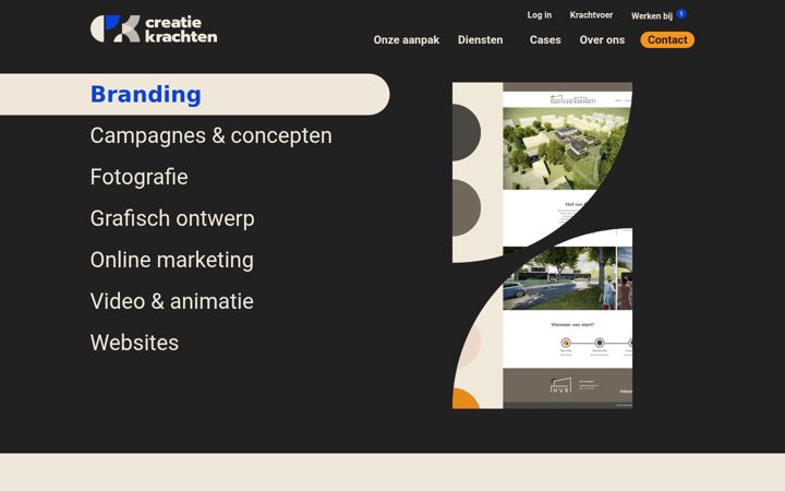 Екранна снимка на creatiekrachten.nl