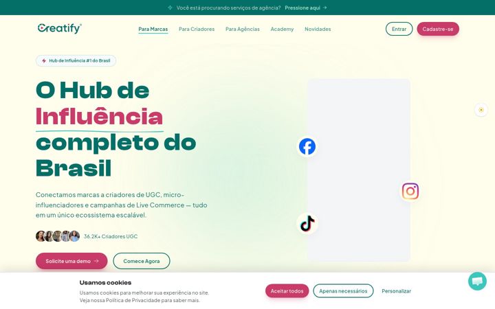 Zrzut ekranu creatify.com.br