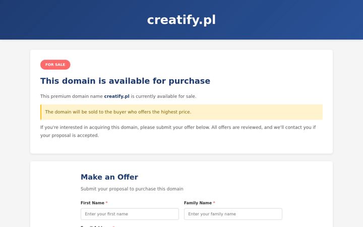 Screenshot of creatify.pl