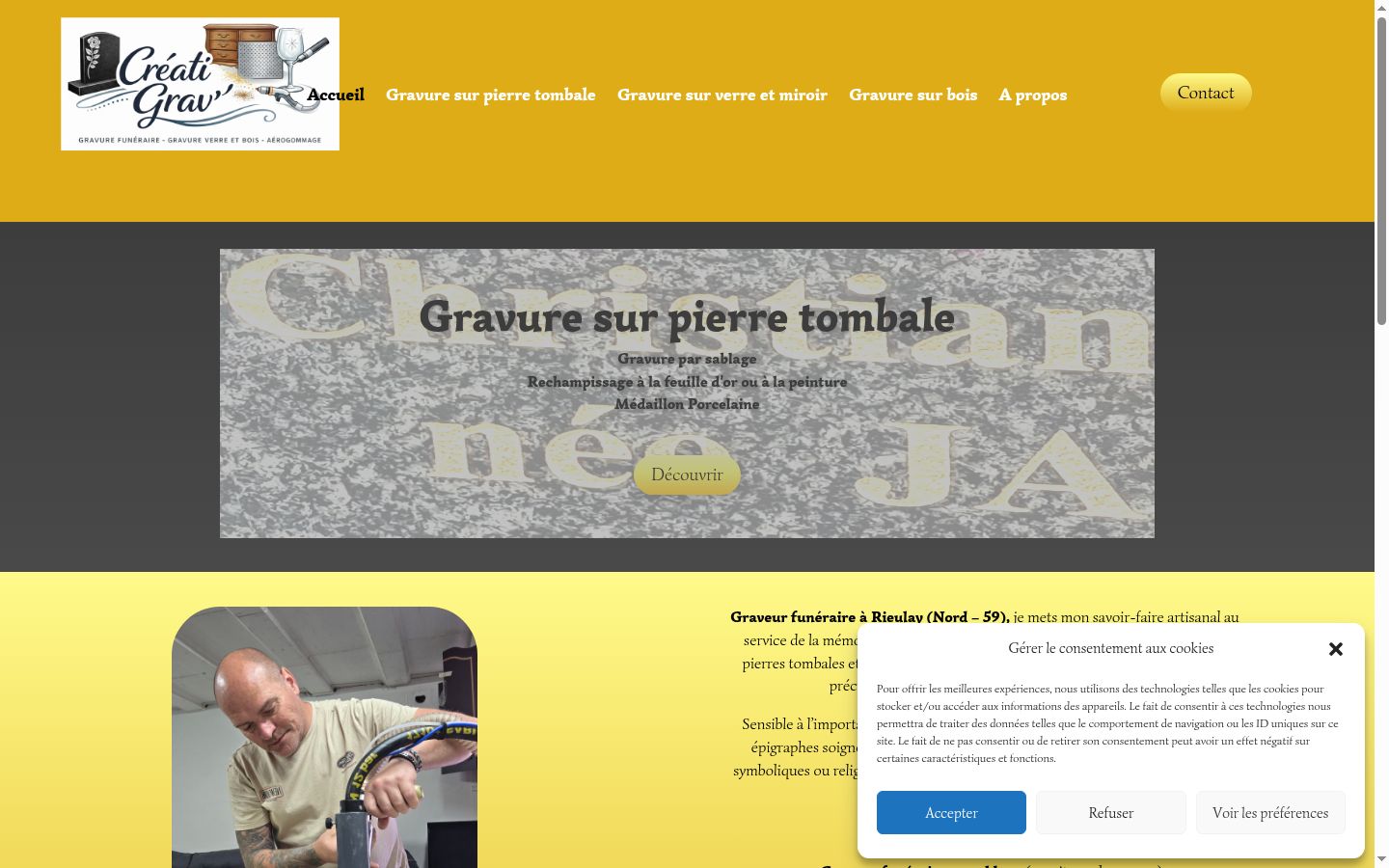 Screenshot tal-banner tal-kunsens muri qabel kwalunkwe interazzjoni