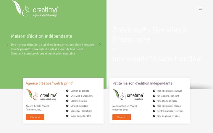Screenshot of creatima.net