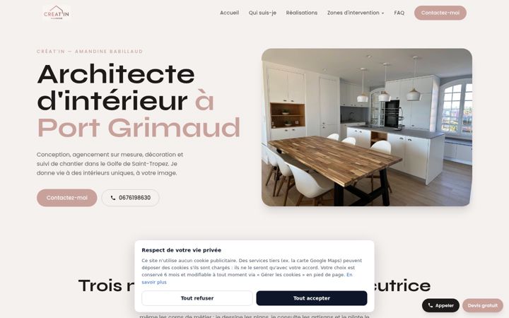 Screenshot of creatindesign.fr