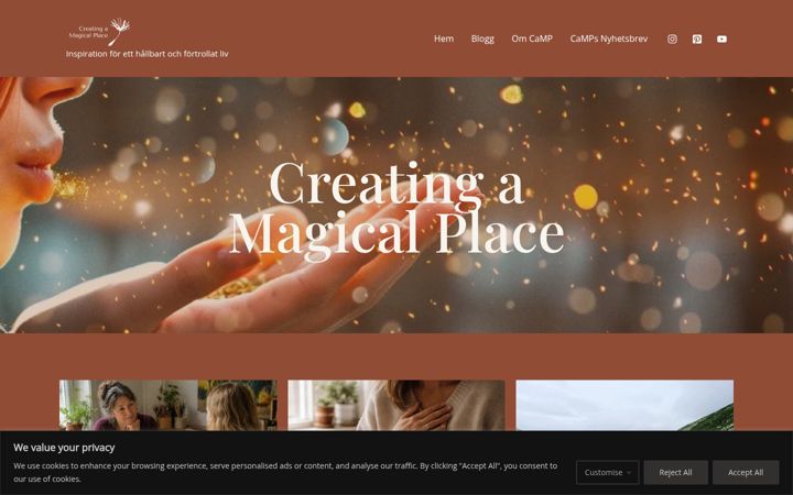 Screenshot of creatingamagicalplace.com
