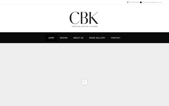 Screenshot of creatingbetterkitchens.co.uk