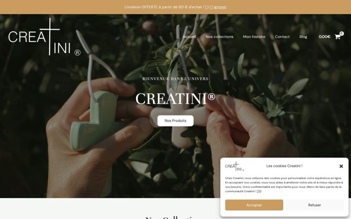 Screenshot ta' creatini.fr