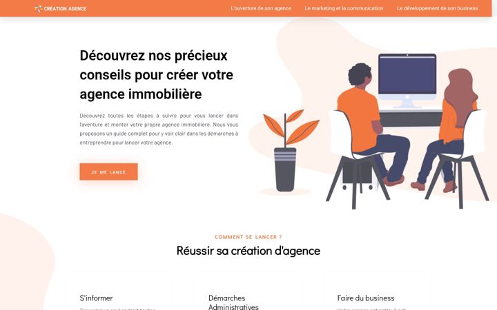 Skærmbillede af creation-agence.fr