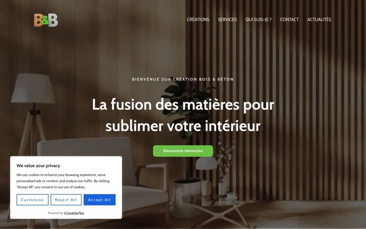 Screenshot of creation-bois-et-beton.com