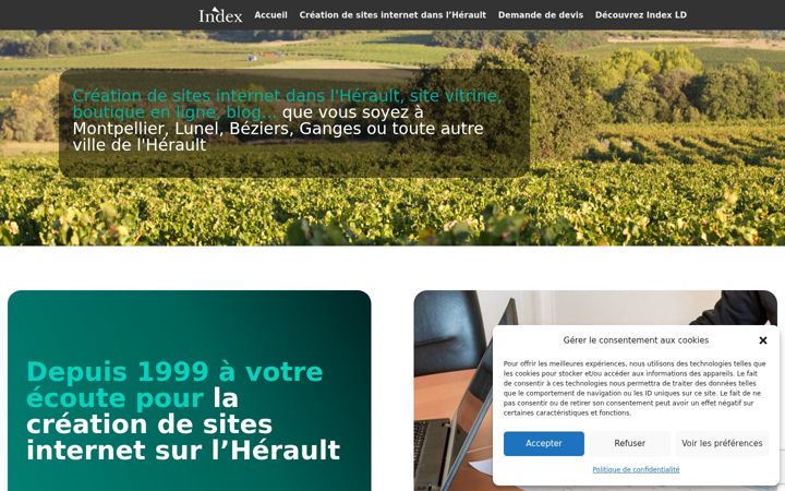 Screenshot of creation-internet-herault.com