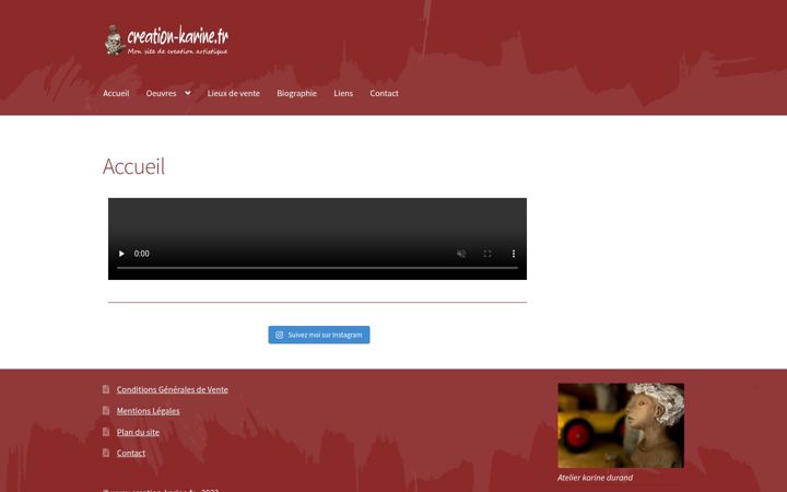 Screenshot of creation-karine.fr