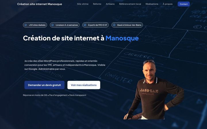 Screenshot of creation-site-internet-manosque.fr