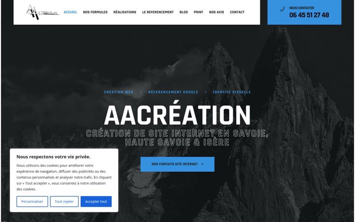 Screenshot of creation-site-internet-web-agency-savoie.com