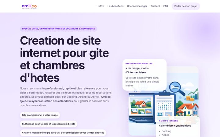 Screenshot of creation-site-maison-hote.com