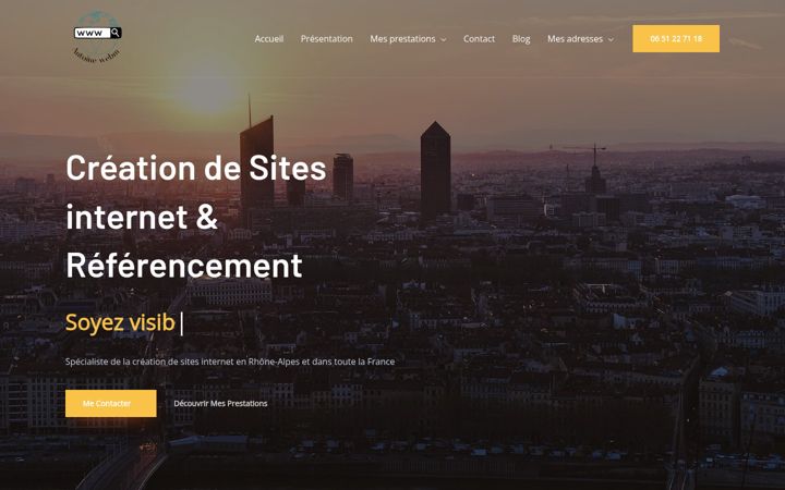 Screenshot of creation-site-webm.fr