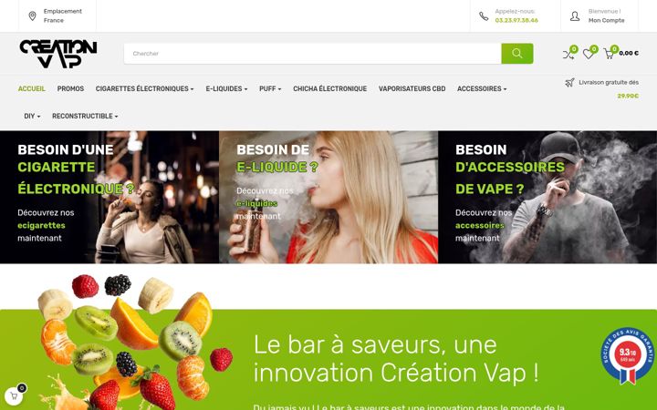 Screenshot of creation-vap.fr