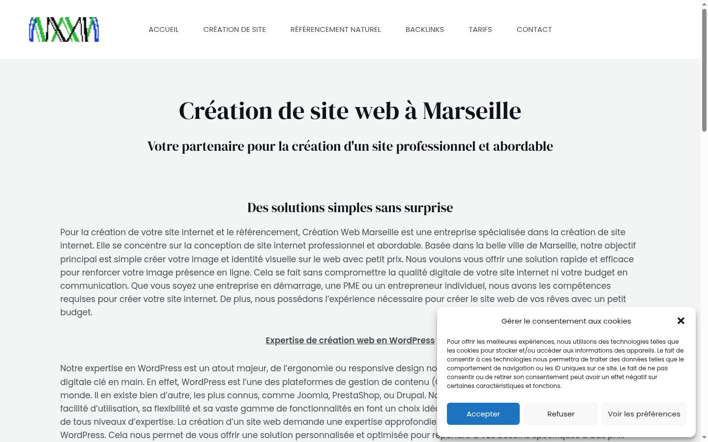 Screenshot tal-banner tal-kunsens muri qabel kwalunkwe interazzjoni