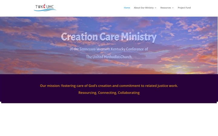Screenshot of creationcaretwkumc.org