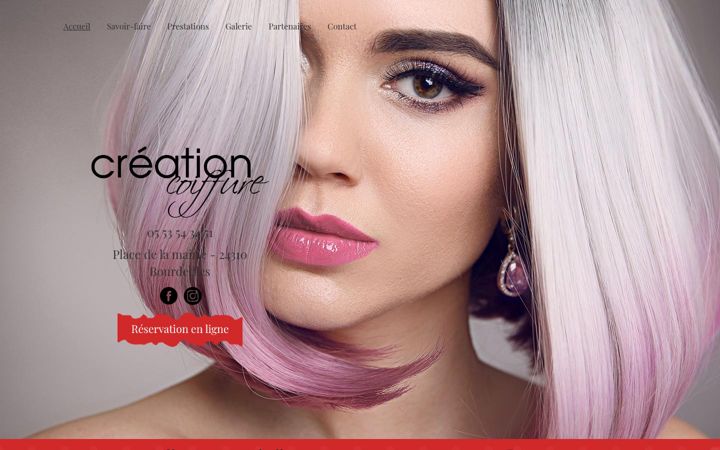 Screenshot of creationcoiffure.fr