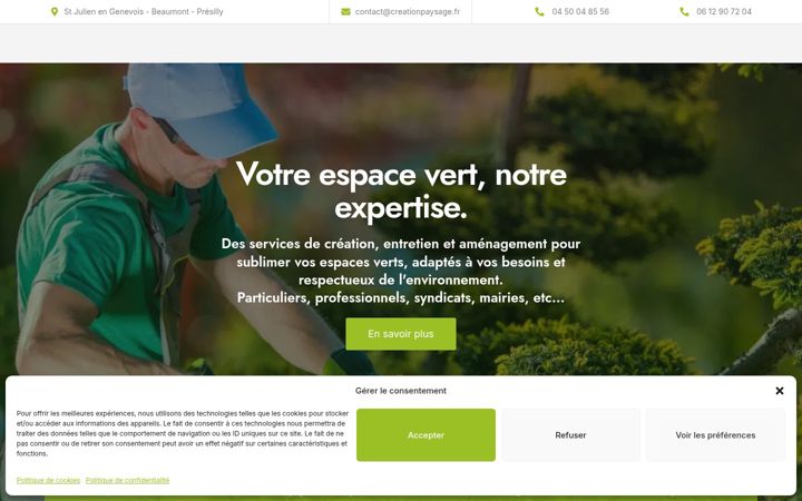 Screenshot of creationpaysage.fr