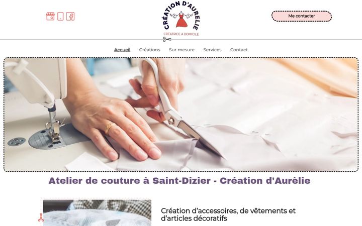 Screenshot of creations-aurelie.fr