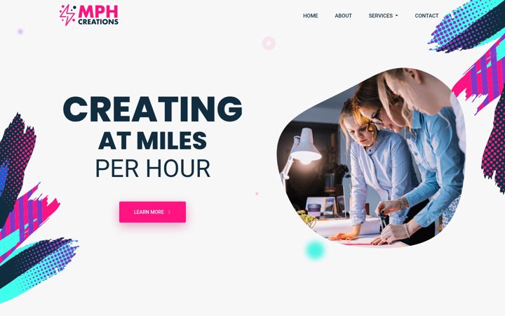 Screenshot of creationsmph.com
