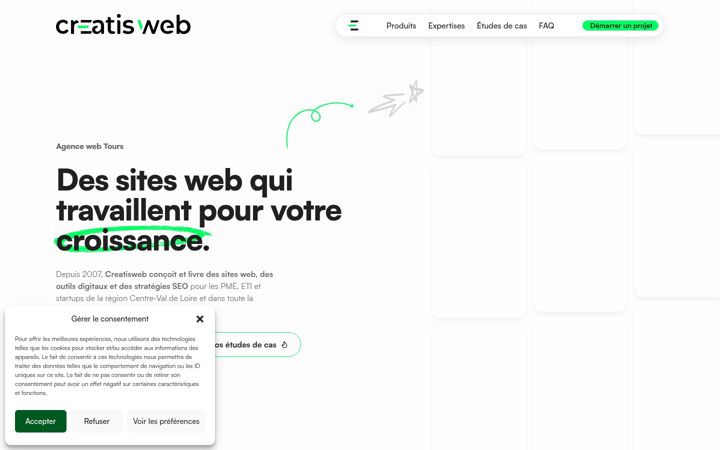 Screenshot of creatisweb.net