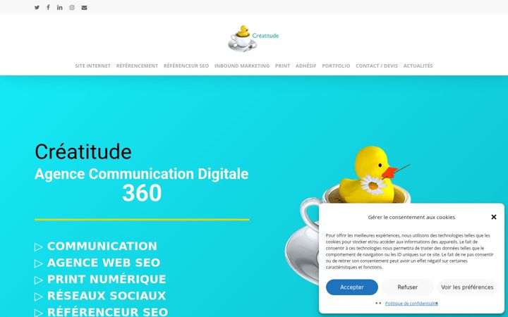 Snímek obrazovky creatitude360.fr