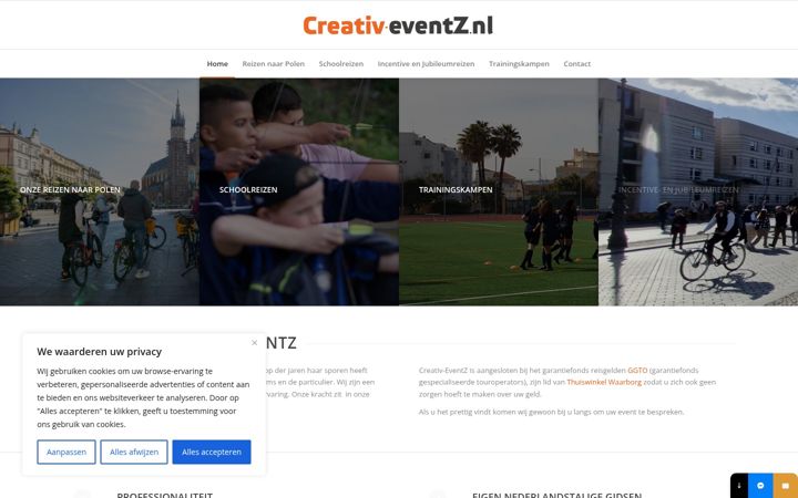 Екранна снимка на creativ-eventz.nl