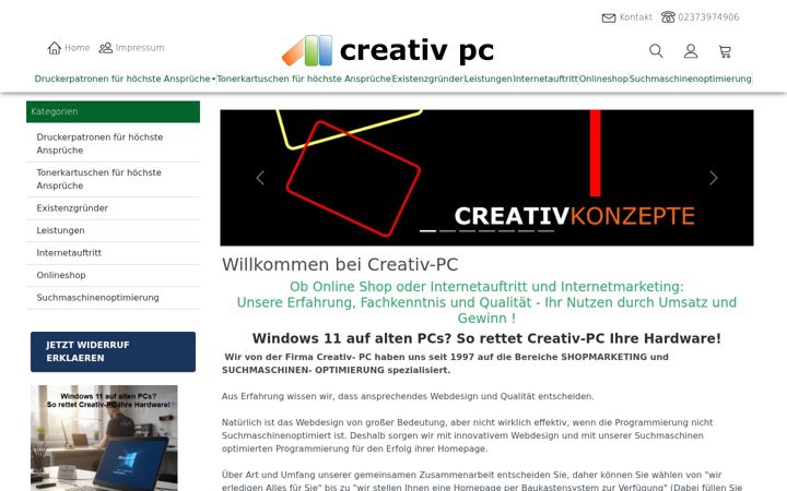 Screenshot of creativ-pc.de