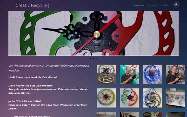 Screenshot of creativ-recycling.ch
