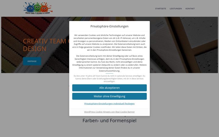 Screenshot of creativ-team-cd.de