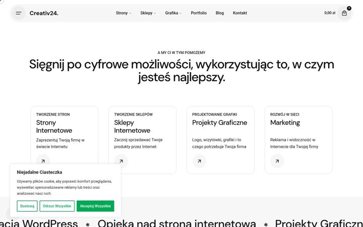 Screenshot of creativ24.pl