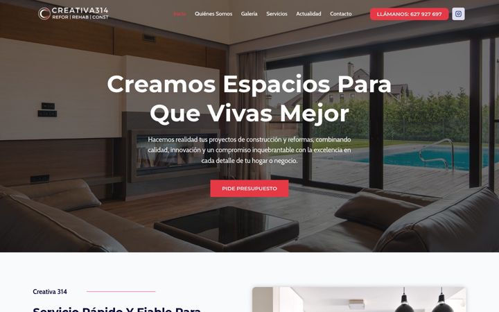 Screenshot of creativa314.es