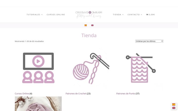 Screenshot of creativaatelier.com