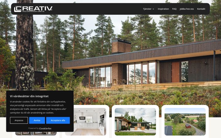 Screenshot of creativab.se