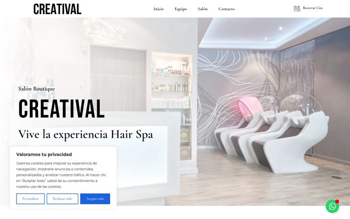 Screenshot of creativalbcn.com