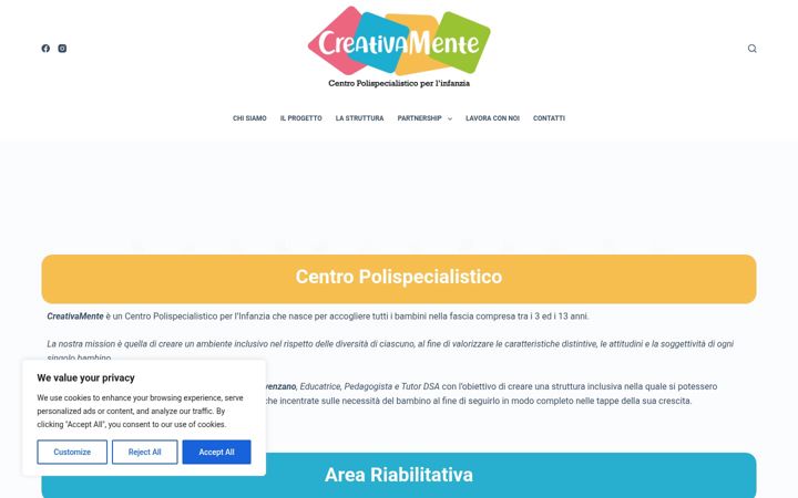 Screenshot of creativamentecs.it