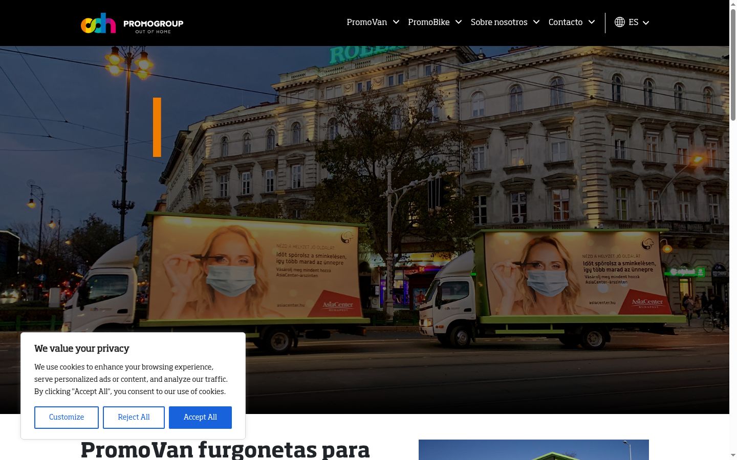 Zrzut ekranu banera zgody wyświetlanego przed jakąkolwiek interakcją