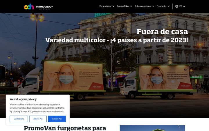 Screenshot of creativapublicidad.es