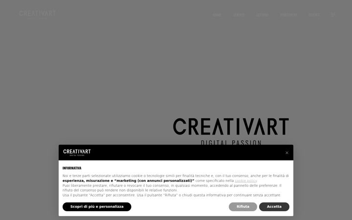Captura de pantalla de creativart.it