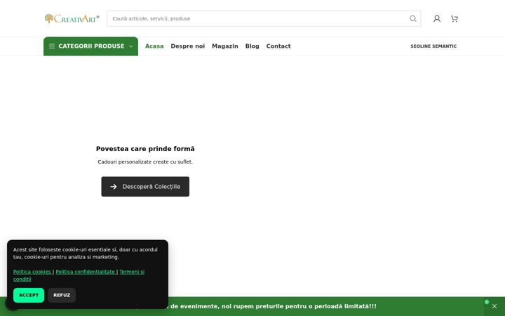 Screenshot of creativart.ro
