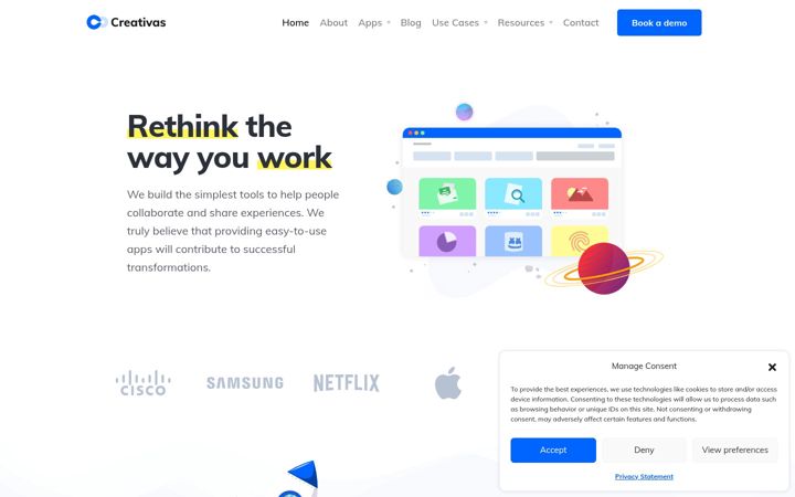 Screenshot of creativas.io