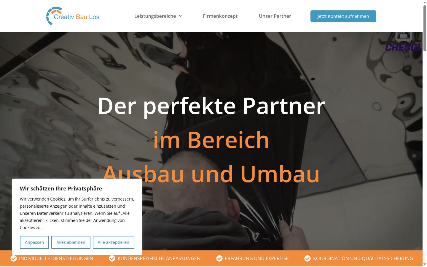 Screenshot tal-banner tal-kunsens muri qabel kwalunkwe interazzjoni